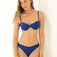 Navy Blue Half Cup Bra Set