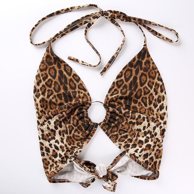 Leopard ring V-neck Bikini