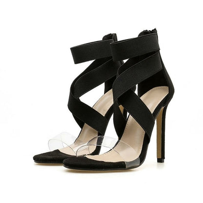 High-heeled sandals