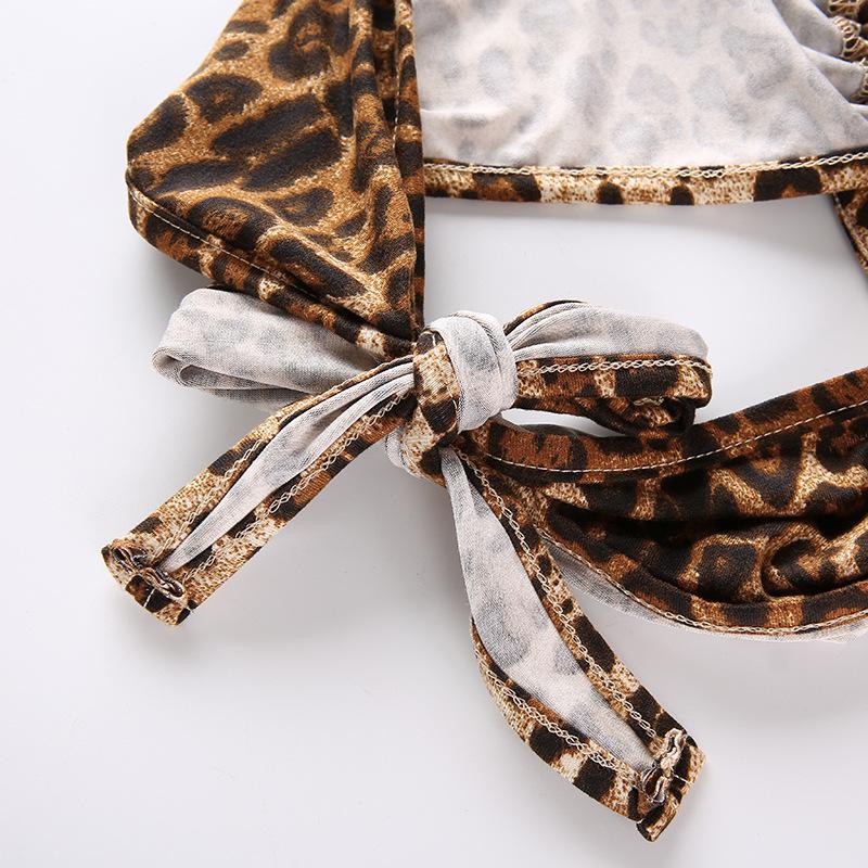 Leopard ring V-neck Bikini