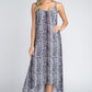 Women's Snakeskin Print Maxi Tank Dress