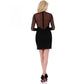 InstantFigure Short dress with sheer deep V-neck 168226