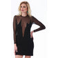 InstantFigure Short dress with sheer deep V-neck 168226