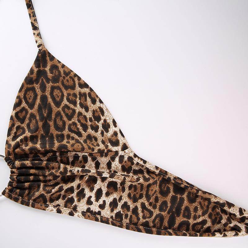 Leopard ring V-neck Bikini