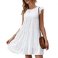 Womens Flowy Dress with Cap Sleeves