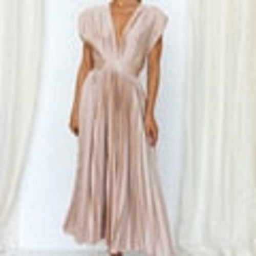 Pleated Long Summer Dress