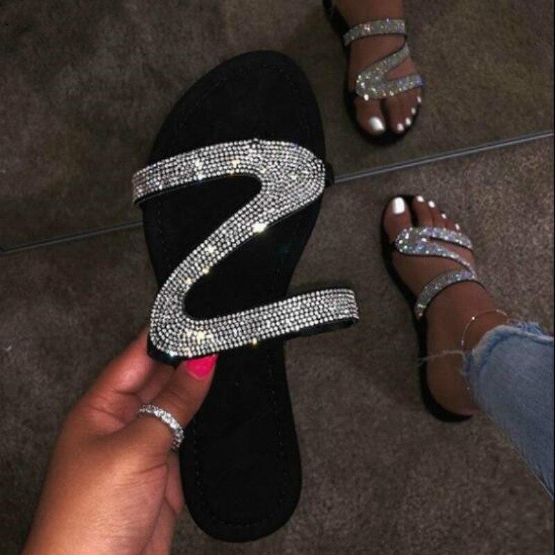 2021 Bling Bling Slides Women's Slippers for Summer Beach