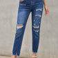 Fashion Blue Distressed Jeans