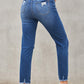 Fashion Blue Distressed Jeans