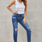 Fashion Blue Distressed Jeans