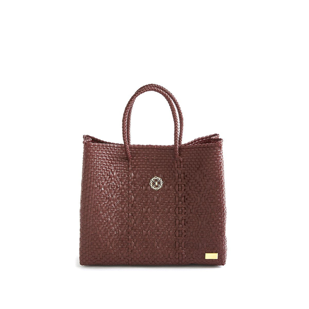 SMALL BURGUNDY TOTE BAG