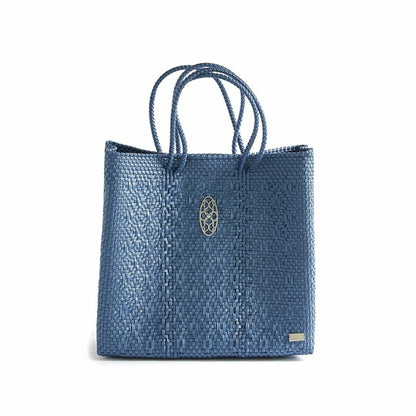 MEDIUM DENIM BLUE TOTE BAG