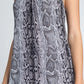 Women's Snakeskin Print Maxi Tank Dress