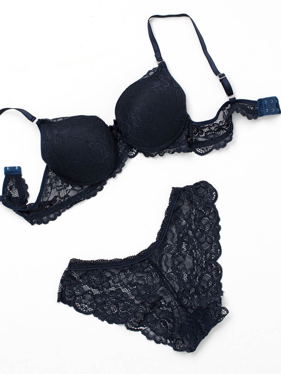 Navy Blue Bra Panty Set