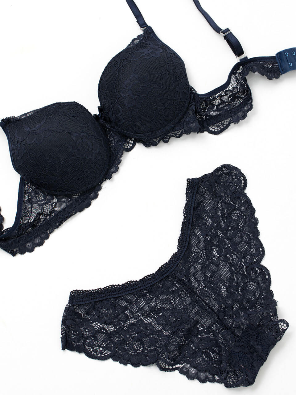 Navy Blue Bra Panty Set