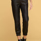 Faux Leather Pants with Pockets