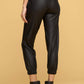 Faux Leather Pants with Pockets