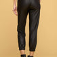 Faux Leather Pants with Pockets