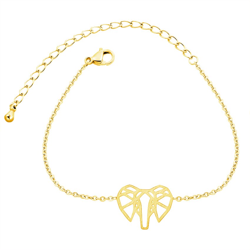 Simple Lucky Origami Elephant Bracelets For Women