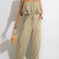 Off Shoulder Loose Tube Jumpsuit Summer Sweett Wide Leg Overalls