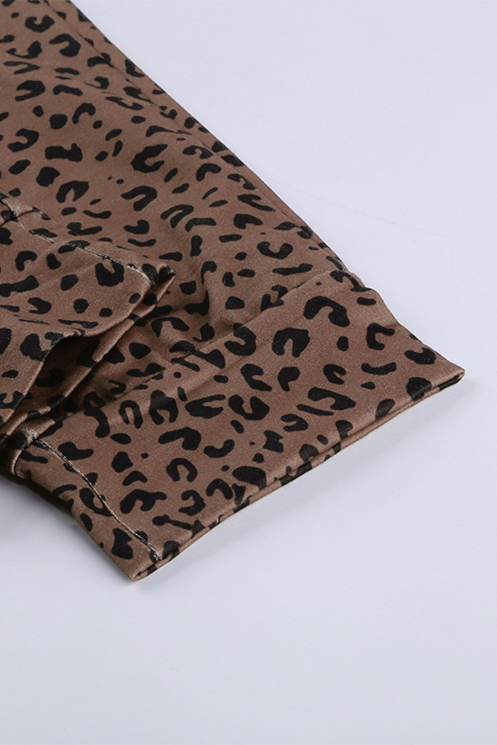 Women's Casual Brown Breezy Leopard Joggers