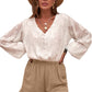 Women's Casual Pocketed Flutter Khaki Linen Cotton Shorts