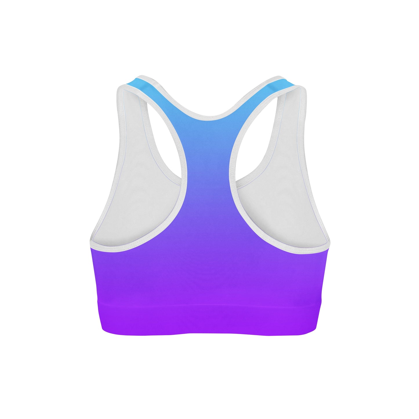 Blue Purple Ombre Sports Bra