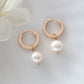 24 Karats Baroque Freshwater Pearl Hoops