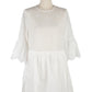 New Round Neck White Hollow out Loose Dress