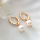 24 Karats Baroque Freshwater Pearl Hoops