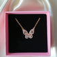 24K Beautiful Butterfly Pendant Necklace