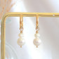 24 Karats Freshwater Pearls Baroque Dangle Hoops