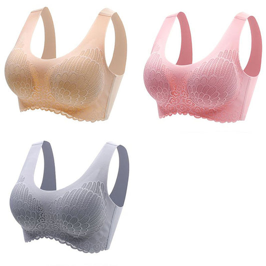 Thai Latex Bra Women 5D Contours Bra Soft Seamless Lace Bra