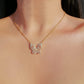 24K Beautiful Butterfly Pendant Necklace