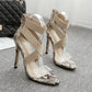 High-heeled sandals