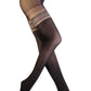 MINELLI black sparkling tights for women