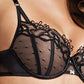 Lace Tulle Polka Dot Foam Cup Bra Lisca Emotion